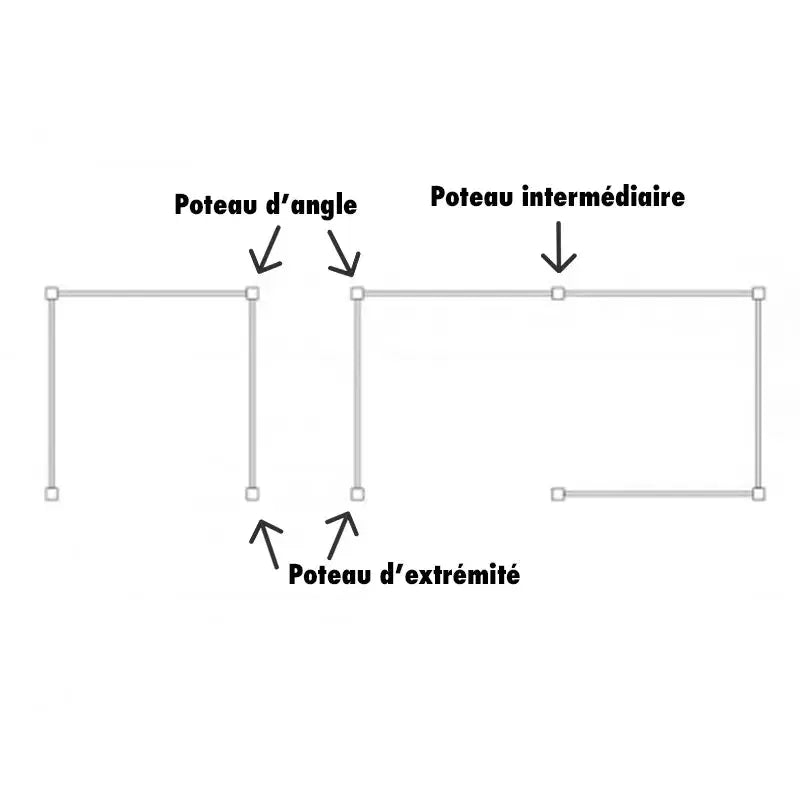 Cache conteneur modulable en acier Venise Procity