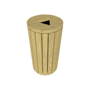 Poubelle Genève en bois 110 litres