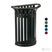 Corbeille tulipe demi ronde acier 35 litres france collectivités