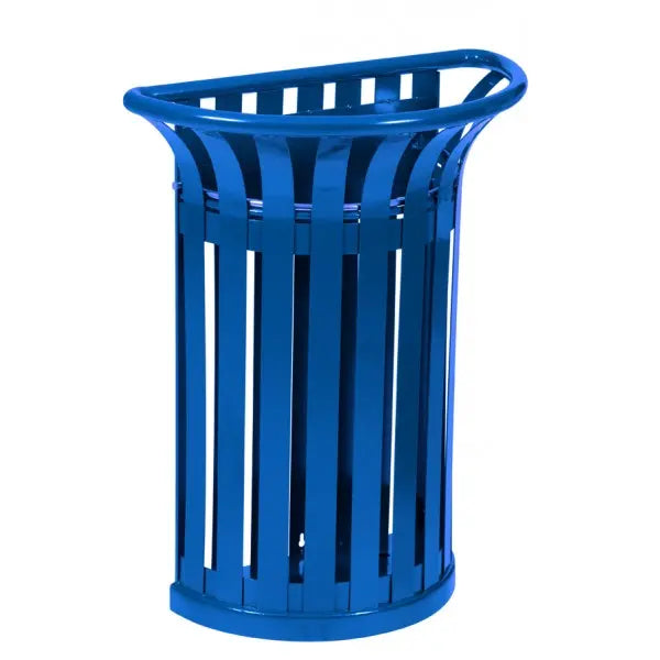 Corbeille tulipe demi ronde acier 35 litres