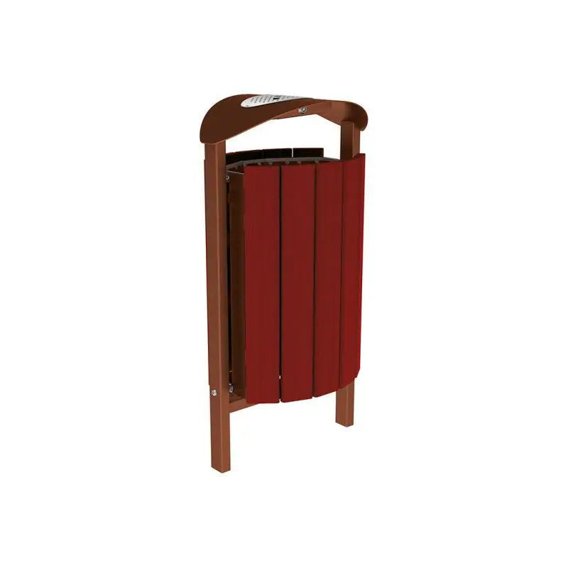 Corbeille Silaos acier et bois 50L france collectivités