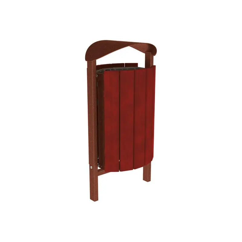 Corbeille Silaos acier et bois 50L