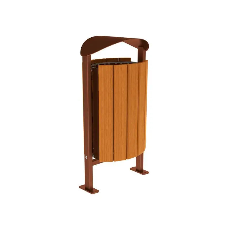 Corbeille Silaos acier et bois 50L france collectivités