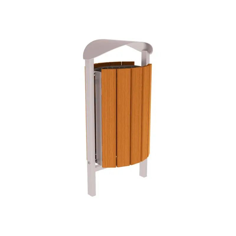 Corbeille Silaos acier et bois 50L france collectivités