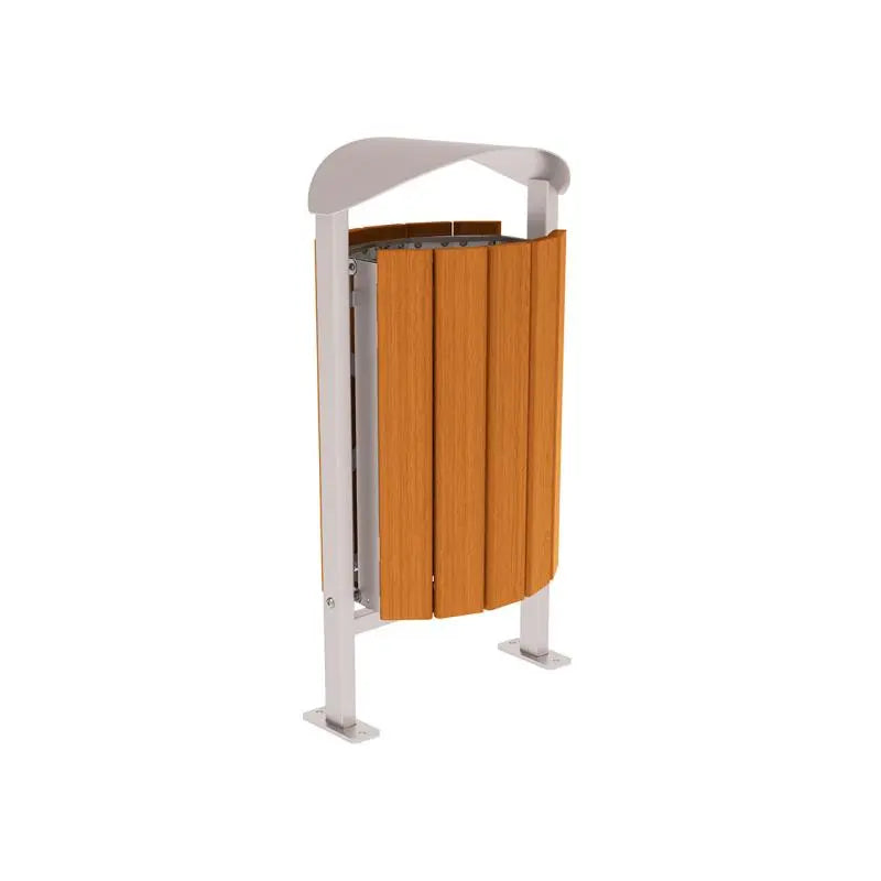 Corbeille Silaos acier et bois 50L france collectivités