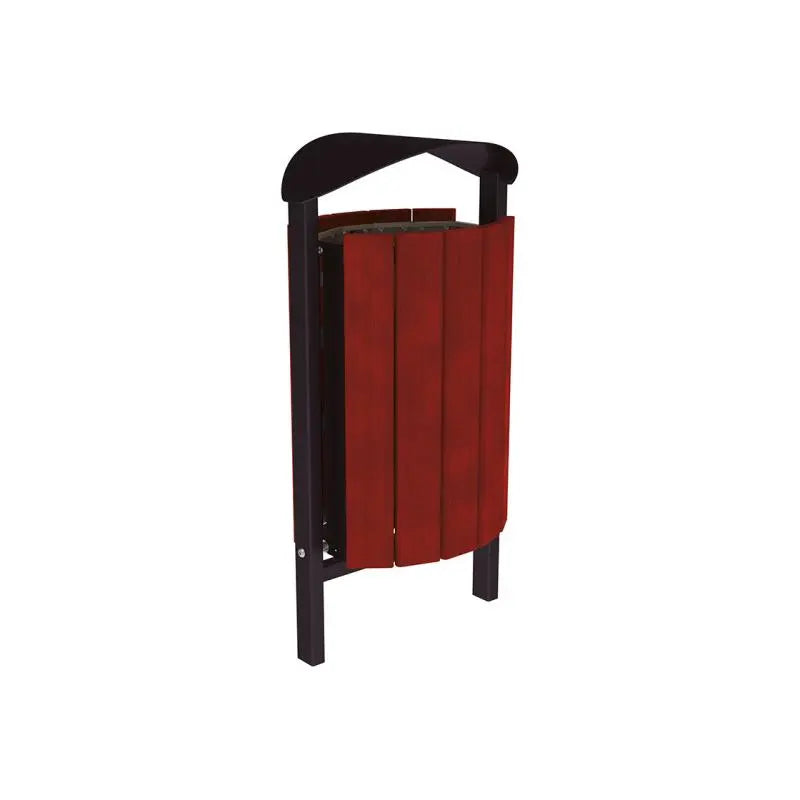 Corbeille Silaos acier et bois 50L france collectivités