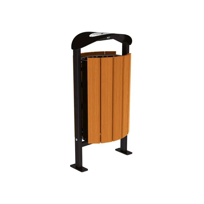 Corbeille Silaos acier et bois 50L france collectivités