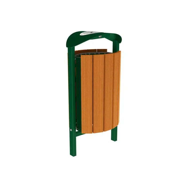 Corbeille Silaos acier et bois 50L france collectivités