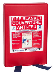 Couverture anti-feu 120 x 120 cm étui rigide france collectivités