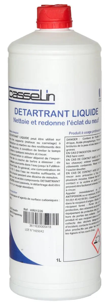 Détartrant liquide 1L france collectivités