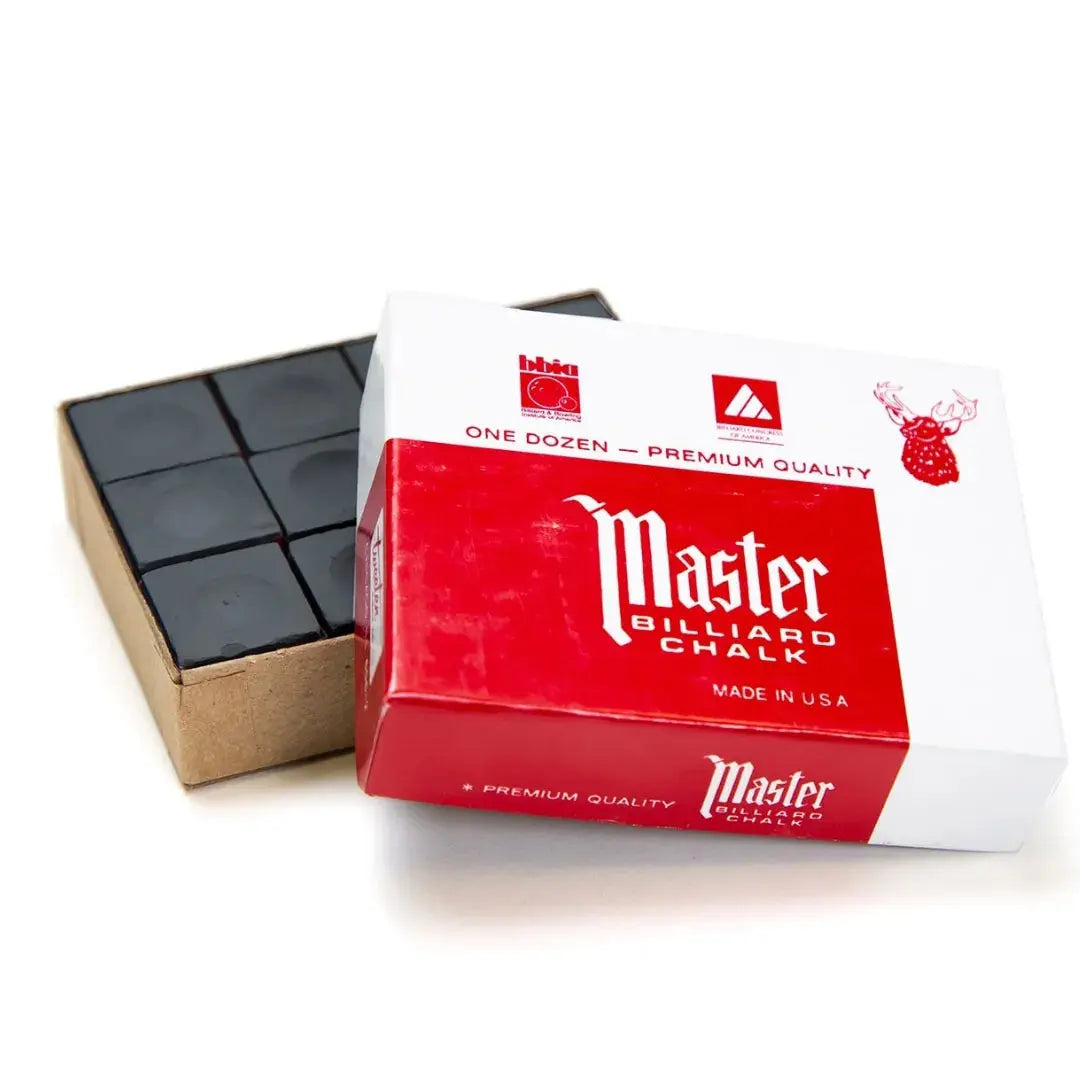 12 craies master couleur noir pour queues de billard