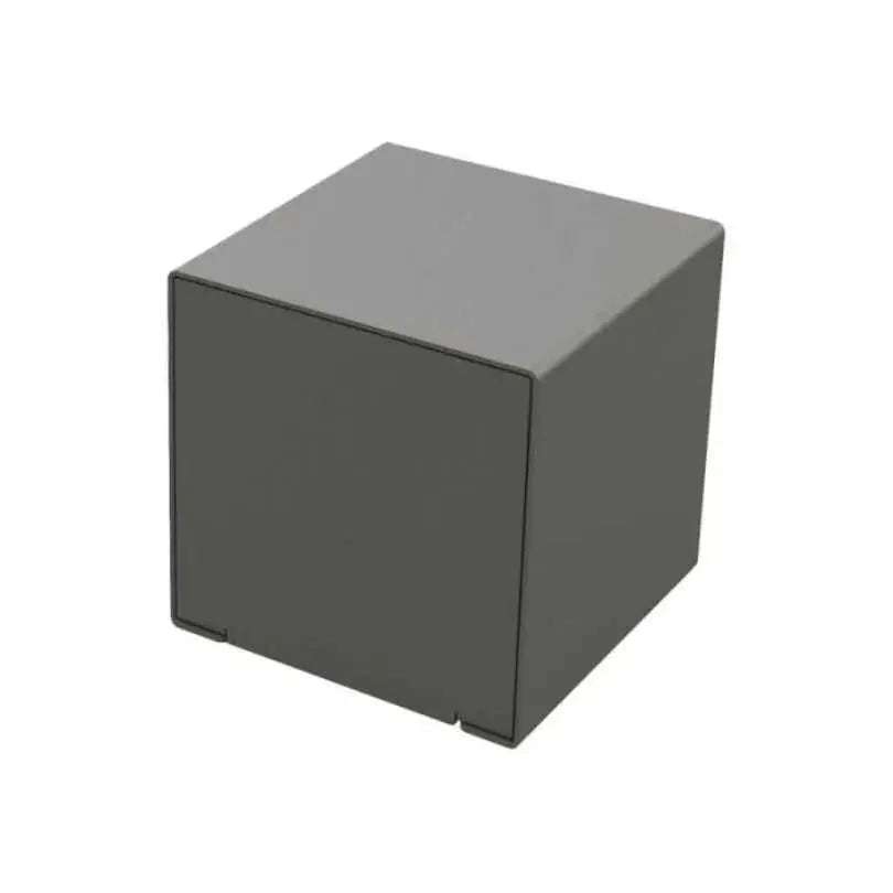 Cube acier Kub 450x450x450 mm en acier peint sur zinc pour mobilier urbain extérieur