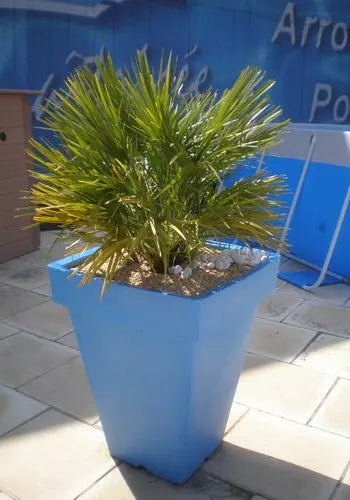 Pot décoratif carré en polyéthylène garanti 10 ans