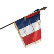 Drapeau satin Association Junior spécial défilé france collectivités