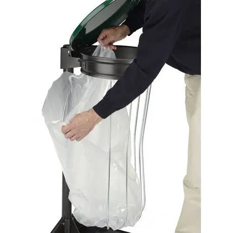 Support sac 110L Collectrap avec entourage filaire Collec sur poteau