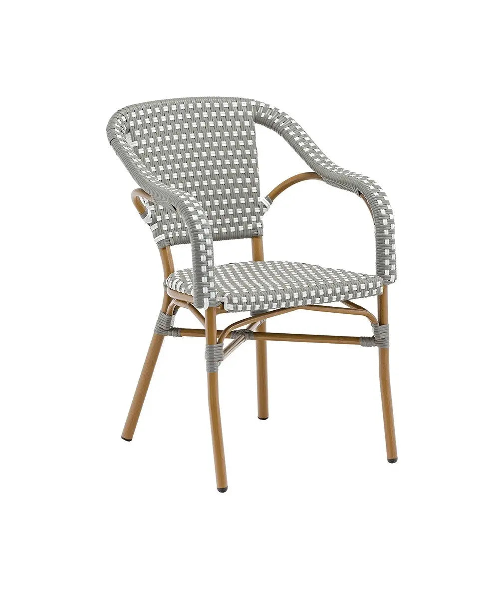Fauteuil alu tressé Monza - France Collectivités