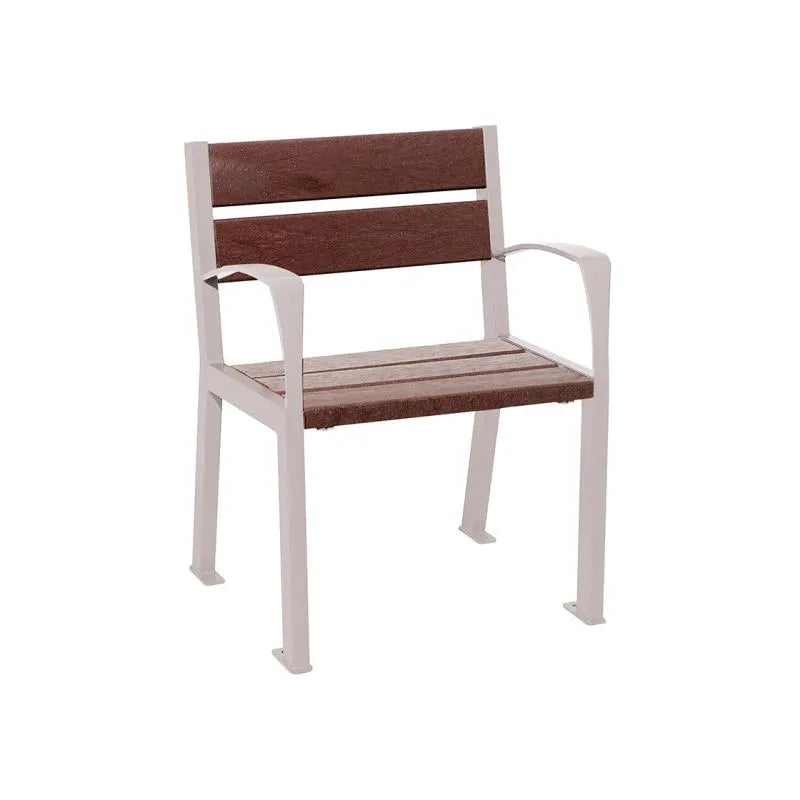 Fauteuil plastique recyclé Silaos 5 ou 6 lames