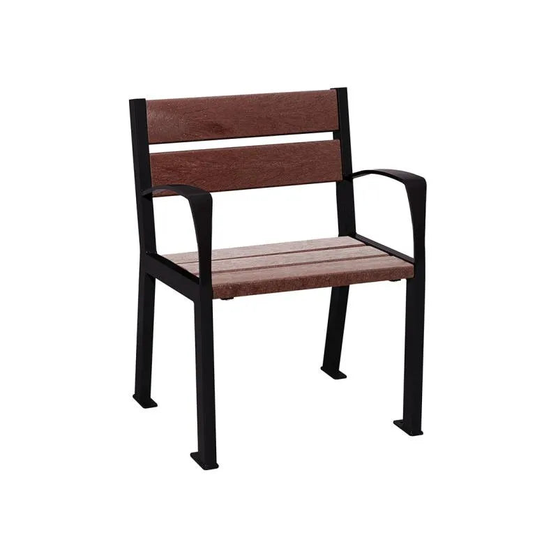 Fauteuil plastique recyclé Silaos 5 ou 6 lames