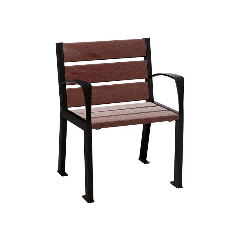 Fauteuil plastique recyclé Silaos 5 ou 6 lames