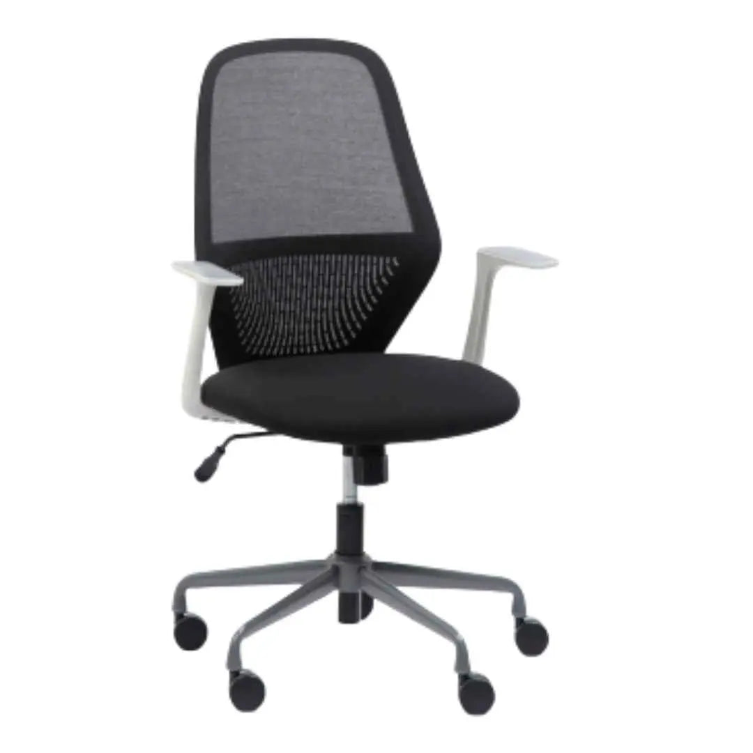 Fauteuil synchrone Time en maille et tissu avec mécanisme basculant