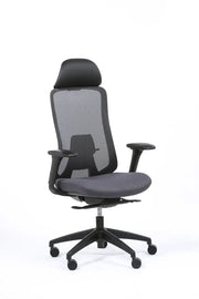 Fauteuil ergonomique Fedo noir avec mécanisme synchrone blocable 4 positions