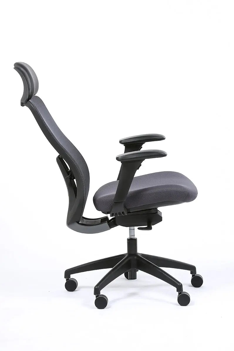Chaise ergonomique Fedo adaptée jusqu’à 120 kg et 1,95 m