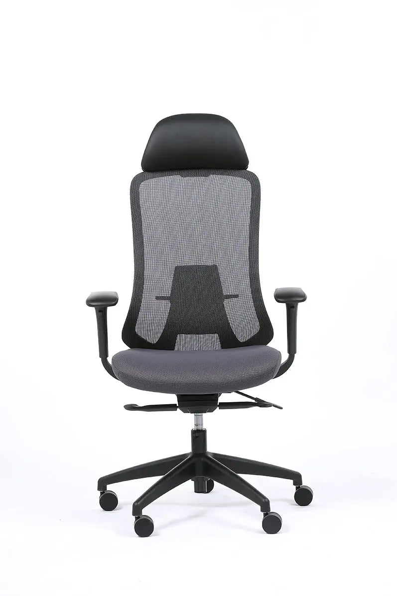Chaise de bureau Fedo avec accoudoirs 4D réglables et appui-tête