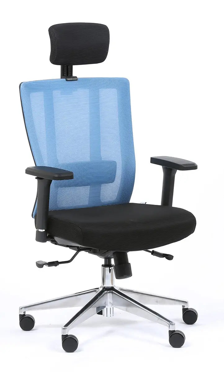 Chaise de bureau Offseat avec dossier maille et soutien lombaire réglable