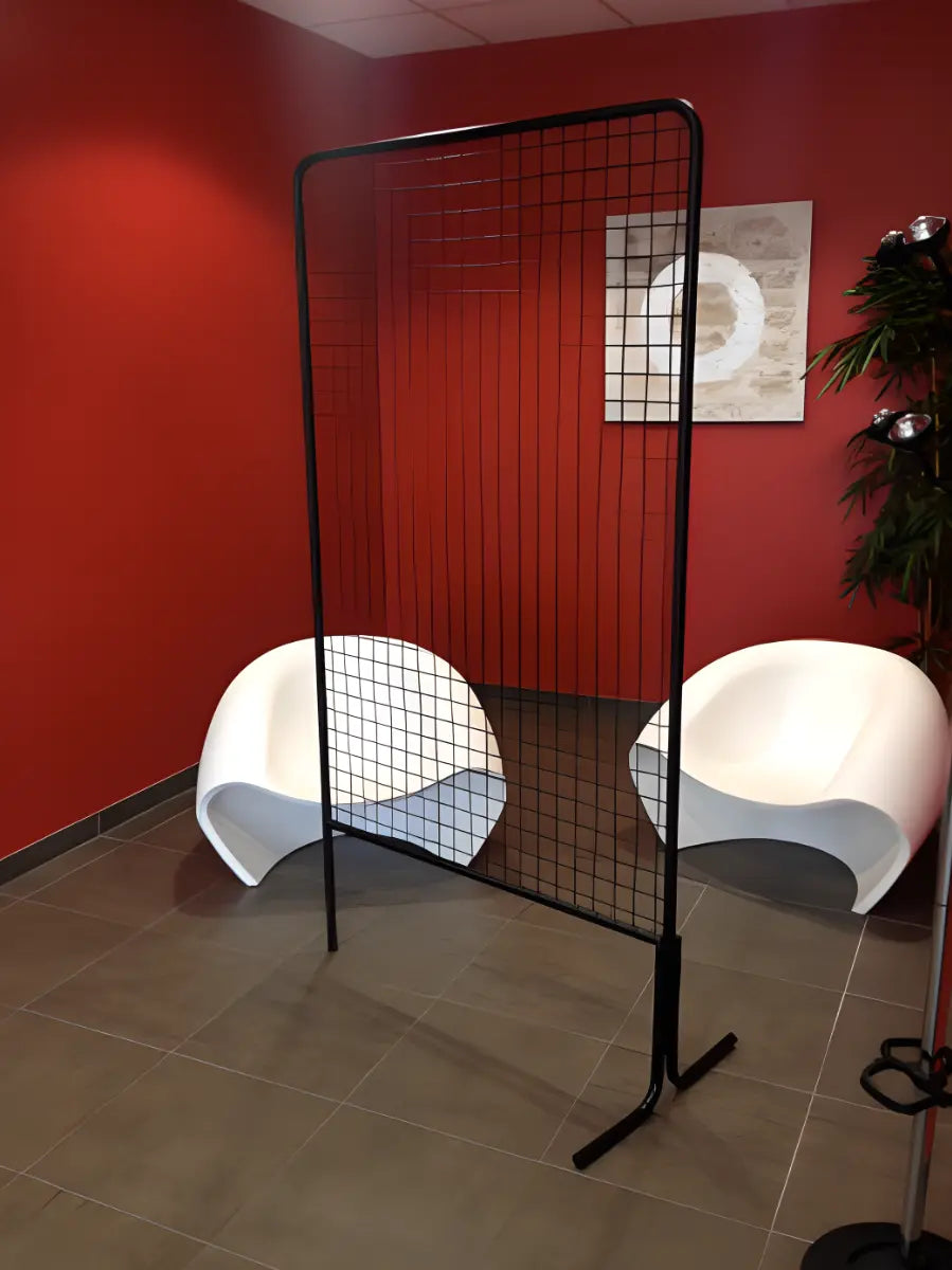 Promo lot de 6 grilles d'exposition 2m x 1m avec 1 pied france collectivités