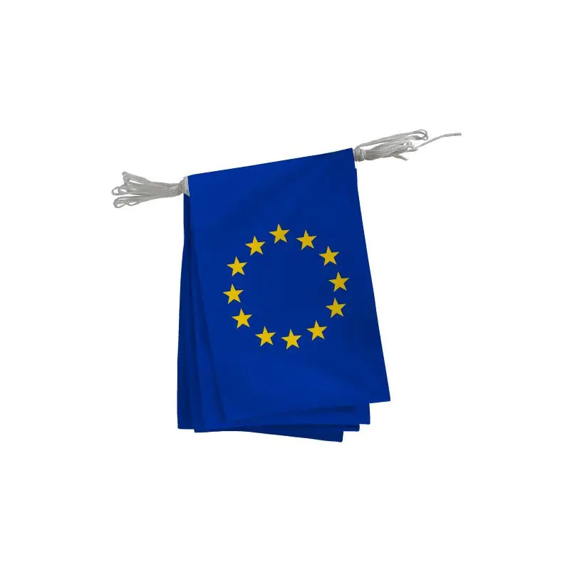 Guirlande drapeau Europe 5 ou 10 m france collectivités