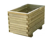 Jardinière carrée bois 700 x 700 mm france collectivités