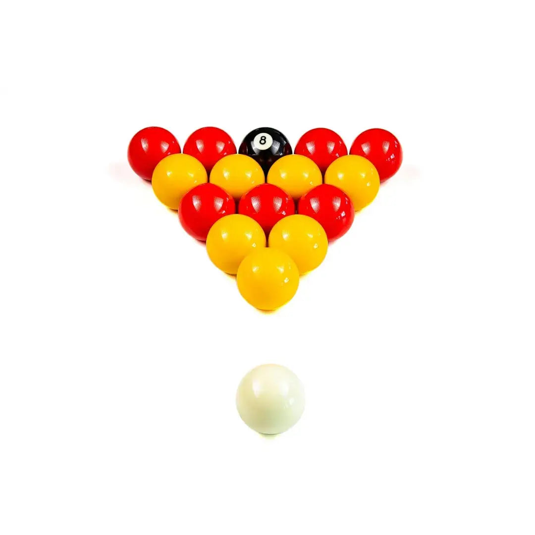 Jeu de billes pour billard pool, billes rouge et jaune de 57mm