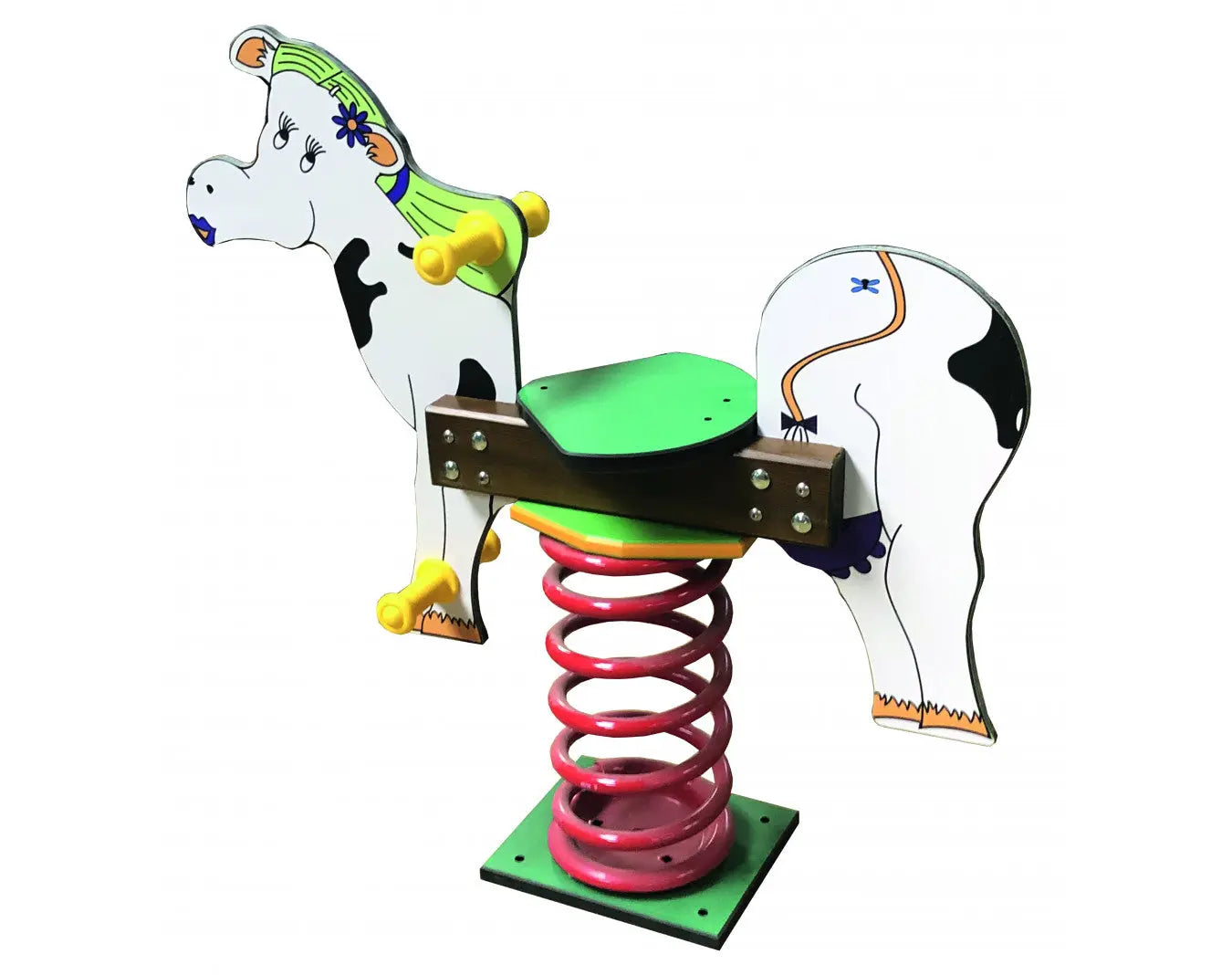 Jeu sur ressort La vache Rosalie 1 place france collectivités