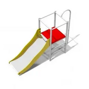 Tourelle cactus, jeu avec un tobggan pour enfants