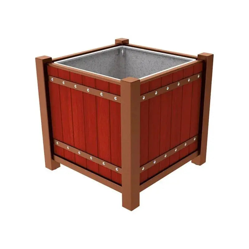 Jardinière Bac à palmier Sarlat avec habillage en chêne PEFC