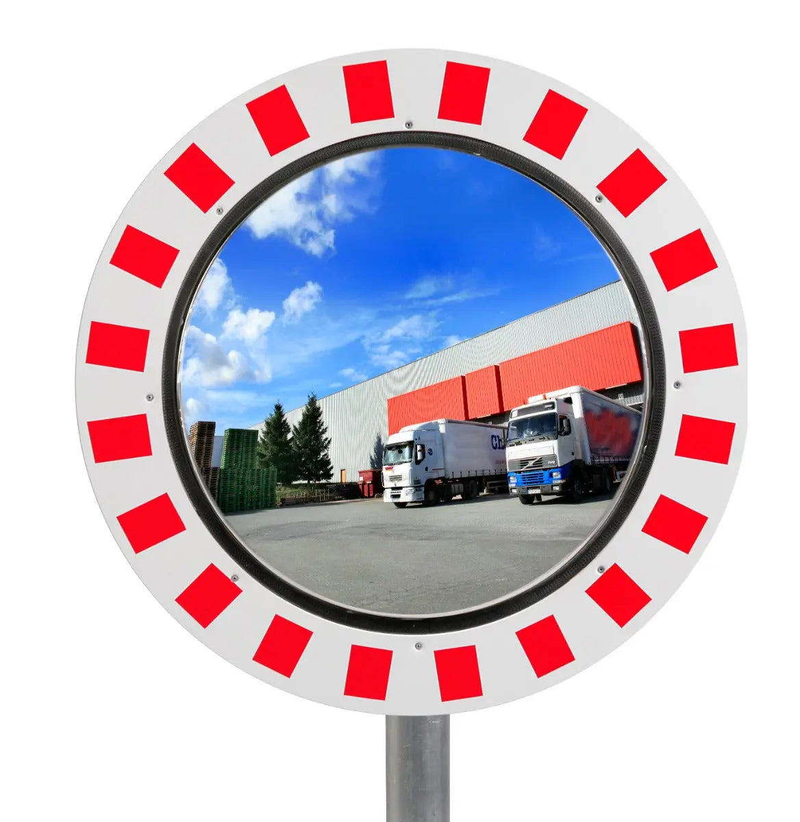 Miroir de circulation industrie et voie privée 90° INOX POLI - France Collectivités
