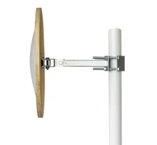 Miroir multi-usages en INOX POLI vision à 90° - avec dispositif ANTIGIVRE et ANTIBUÉE - Gamme JURA en bois - France Collectivités