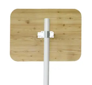 Miroir multi-usages en INOX POLI vision à 90°- Gamme JURA en bois - France Collectivités