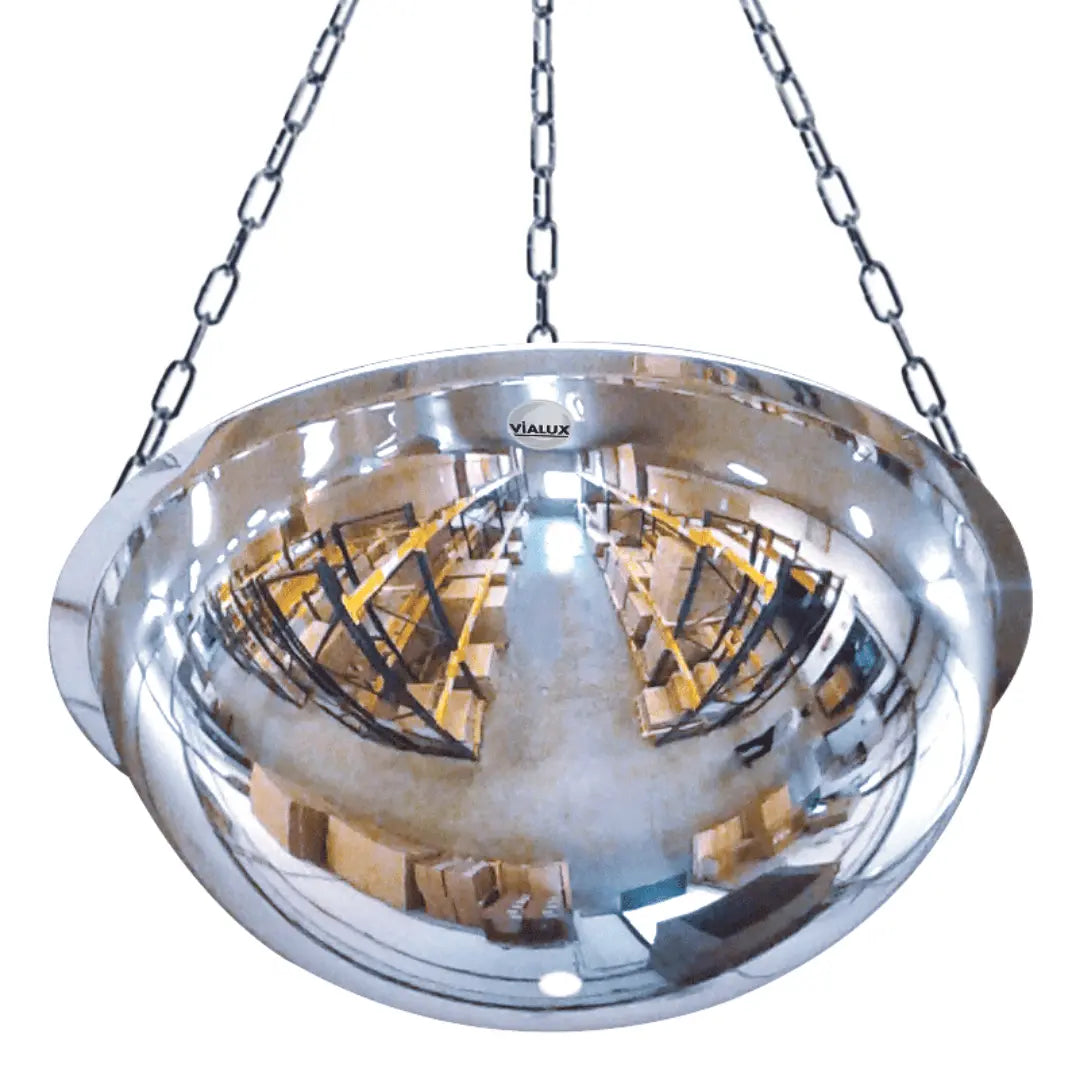 Miroir panoramique 1/2 sphère à suspendre - 4 directions - France Collectivités