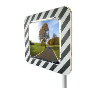 Miroir de circulation routière INOX POLI - Gamme Jura en bois - France Collectivités