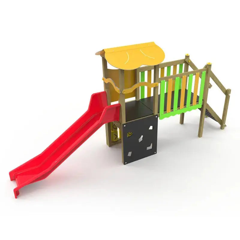 Structure de jeux pour 8 enfants en bois