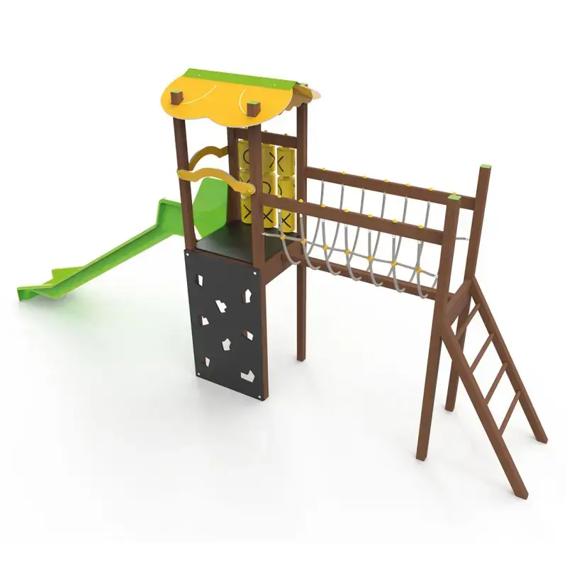 Structure de jeux Bouton d'or en alu, pour enfants de 3 à 8 ans