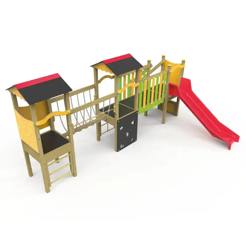 Structure de jeux pour enfants JA03 en bois 