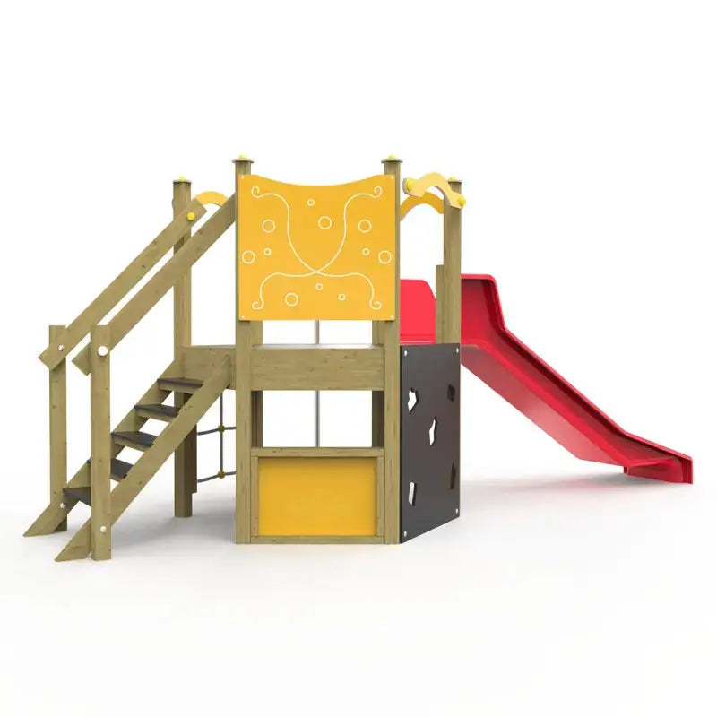 Structure de jeux pour enfants JA05 en bois Ligne Square