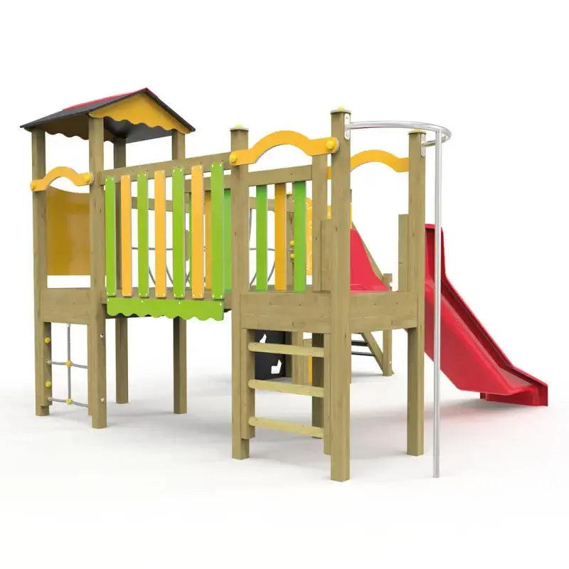 Structure de jeux pour enfants JA07 en bois 