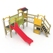 Structure de jeux pour enfants JA07 en bois Ligne Square