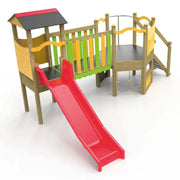 Structure de jeux pour enfants JA08 en bois Ligne Square