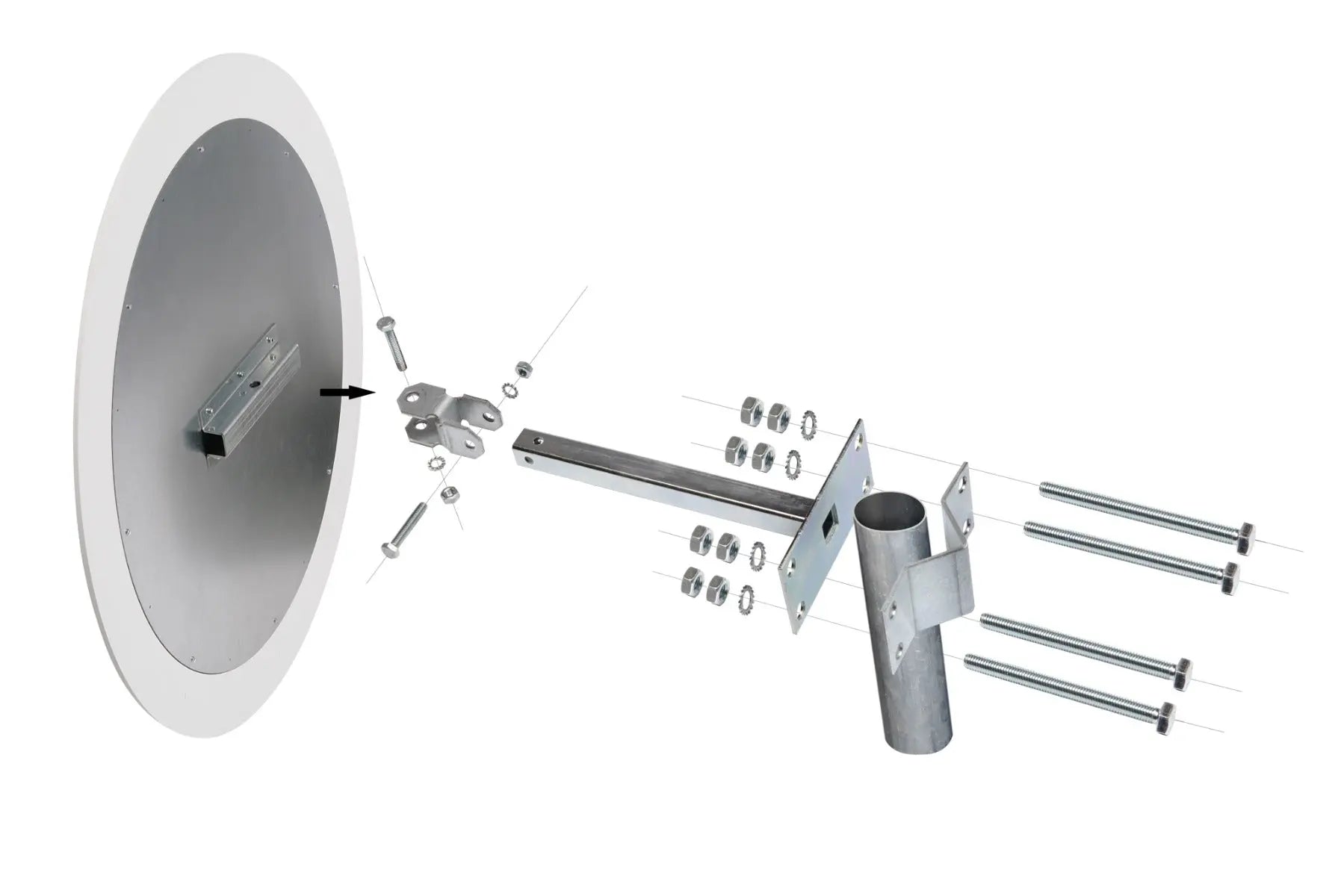 Miroir multi-usages 180° intérieur-extérieur POLY+ - France Collectivités