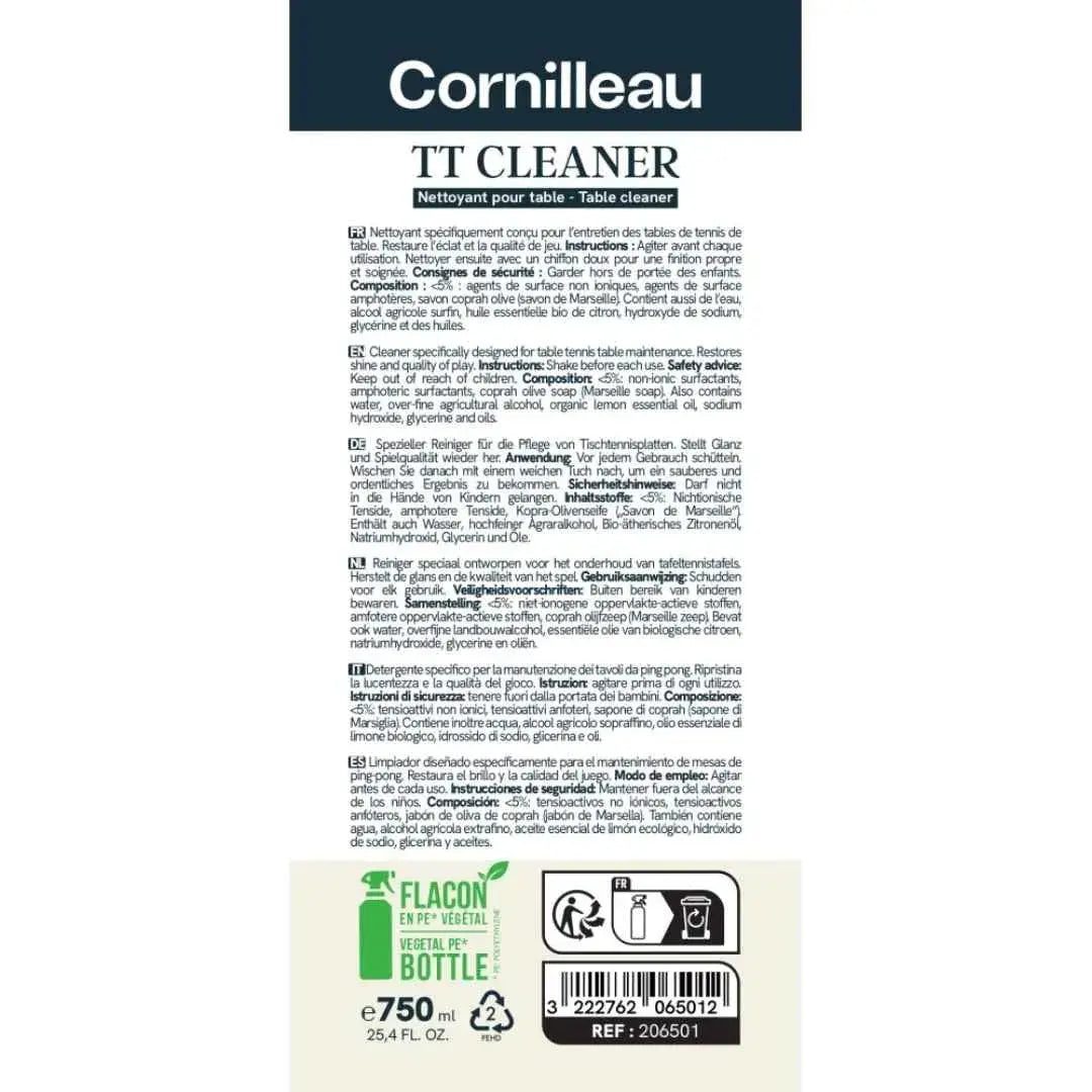 Nettoyant régénérant aérosol pour tables de ping pong france collectivités