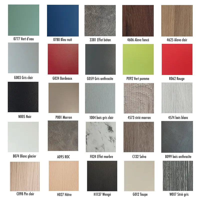 Plateau stratifié chant PVC 80 x 80 cm france collectivités